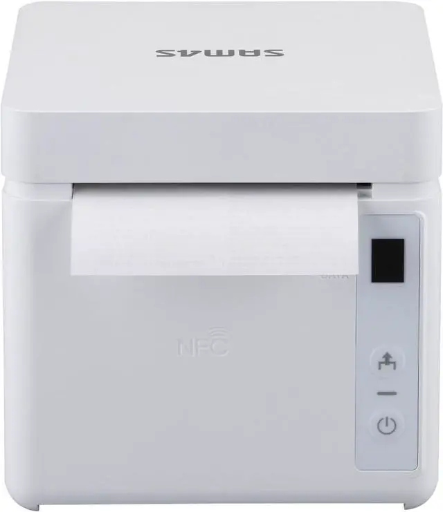 Alt view image 5 of 7 - Ennovor HK SYSTEMS SAM4s Gcube-102D 80mm Direct Thermal Receipt Printer, Compact Design, 250mm/sec, USB Serial Ethernet Interface, Supports Windows, Android, and iOS, White