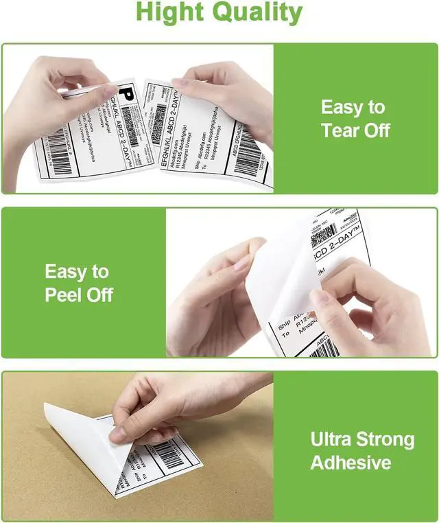 Alt view image 5 of 7 - Ennovor Nelko Thermal Label Printer Black, 150mm/s USB Thermal Shipping Label Printer for Shipping Packages, with 4x6 Direct Thermal Shipping Label 880 Labels/4 Rolls