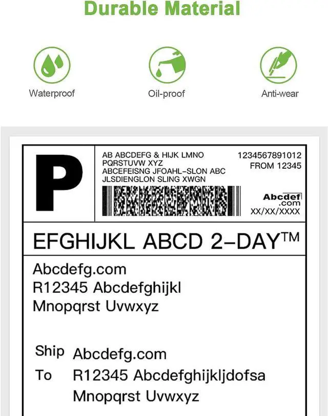 Alt view image 7 of 7 - Ennovor Nelko Thermal Label Printer Black, 150mm/s USB Thermal Shipping Label Printer for Shipping Packages, with 4x6 Direct Thermal Shipping Label 880 Labels/4 Rolls