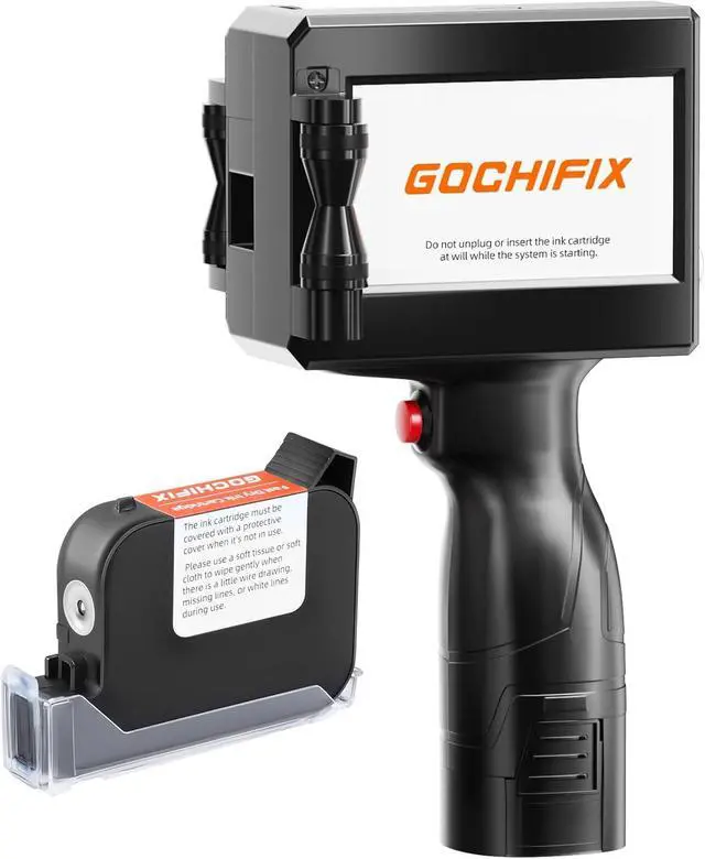 Main image of Ennovor Handheld Inkjet Printer with 4.3'' Touch Screen Portable Handheld Printer Printing Height 0.08-0.5 Inch Inkjet Coding Machine for Text QRCode Barcode Image Date (Support 27 Languages)