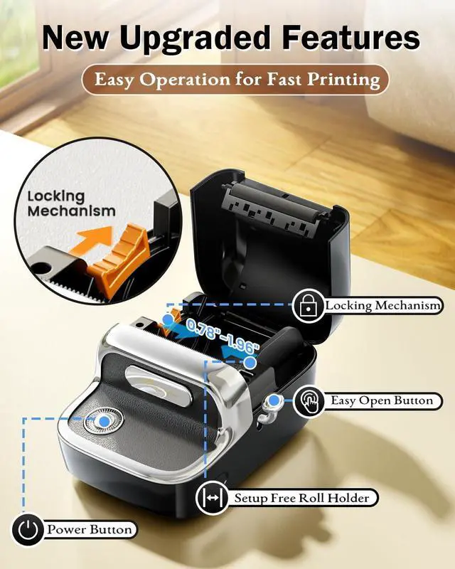 Alt view image 2 of 7 - Ennovor Phomemo M150 Label Maker with 2 Tapes