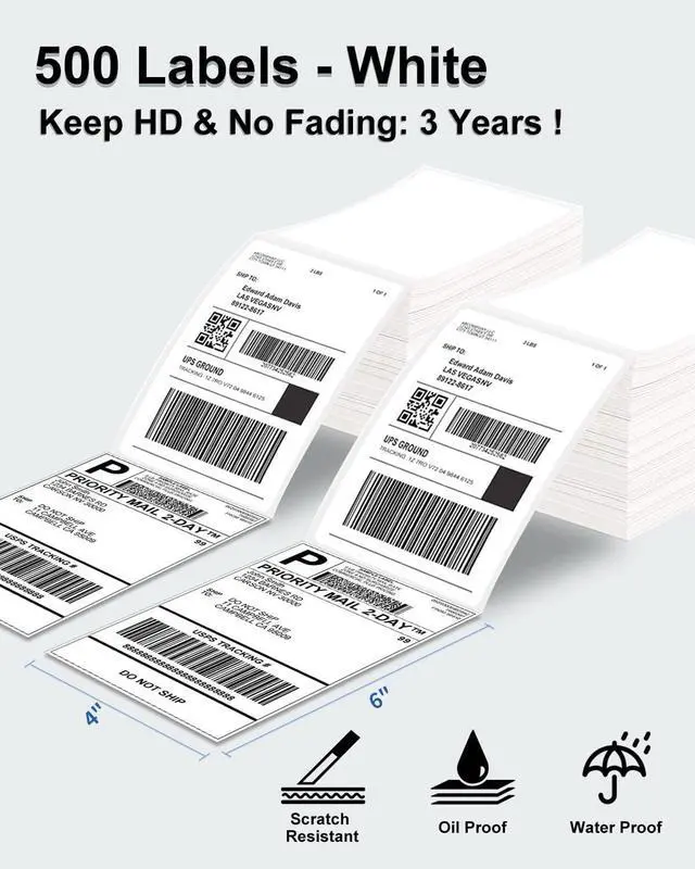 Alt view image 5 of 7 - Ennovor Phomemo 241BT Bluetooth Thermal Label Printer with 4x6 Thermal Labels and Shipping Scale