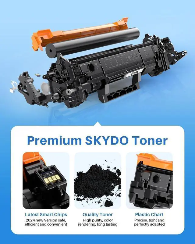 Alt view image 3 of 7 - Ennovor (with Chip) Compatible 134A Black Toner Cartridge Replacement for HP 134 A 134X W1340A W1340X Toners Use with Laserjet M209dw MFP M234dw M234sdw M234sdn Printer (2 Pack)