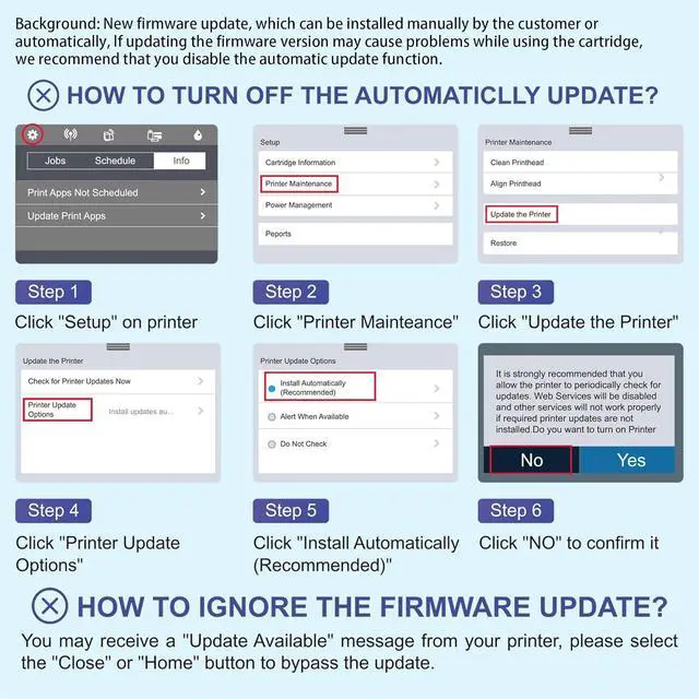 Alt view image 5 of 6 - 962 962XL Ink Cartridges for HP Printers Replacement for HP 962XL Ink Cartridges Combo Pack HP962 HP962XL Work for OfficeJet Pro 9010 Ink Cartridge 9015 9018 9020 Printers, Black & Color