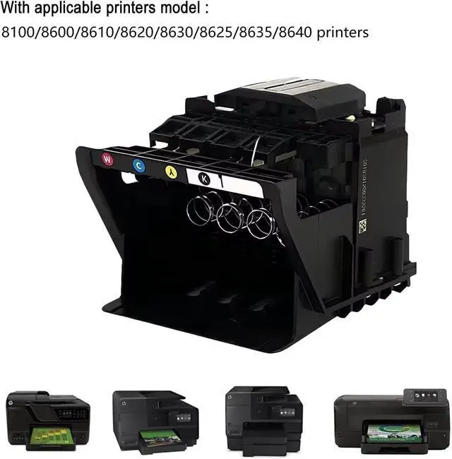 Alt view image 2 of 4 - Ennovor HP 950/951 Printhead (with chip) with for HP Officejet Pro8100 8600 8610 8620 8625 8630 8650 8635 8640 Printer