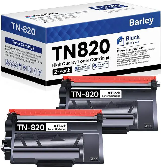 Main image of Ennovor TN820 TN-820 Toner Cartridge Compatible TN820 TN-820 Black Toner Cartridge Replacement for Brother TN820 TN-820 HL-L6200DW MFC-L6800DW MFC-L5900DW MFC-L5850DW Printer Ink (2-Pack).