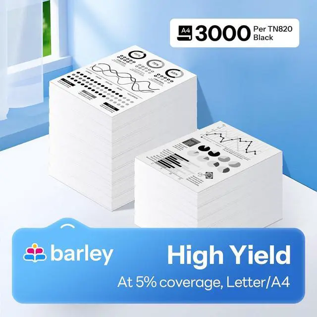 Alt view image 3 of 7 - Ennovor TN820 TN-820 Toner Cartridge Compatible TN820 TN-820 Black Toner Cartridge Replacement for Brother TN820 TN-820 HL-L6200DW MFC-L6800DW MFC-L5900DW MFC-L5850DW Printer Ink (2-Pack).