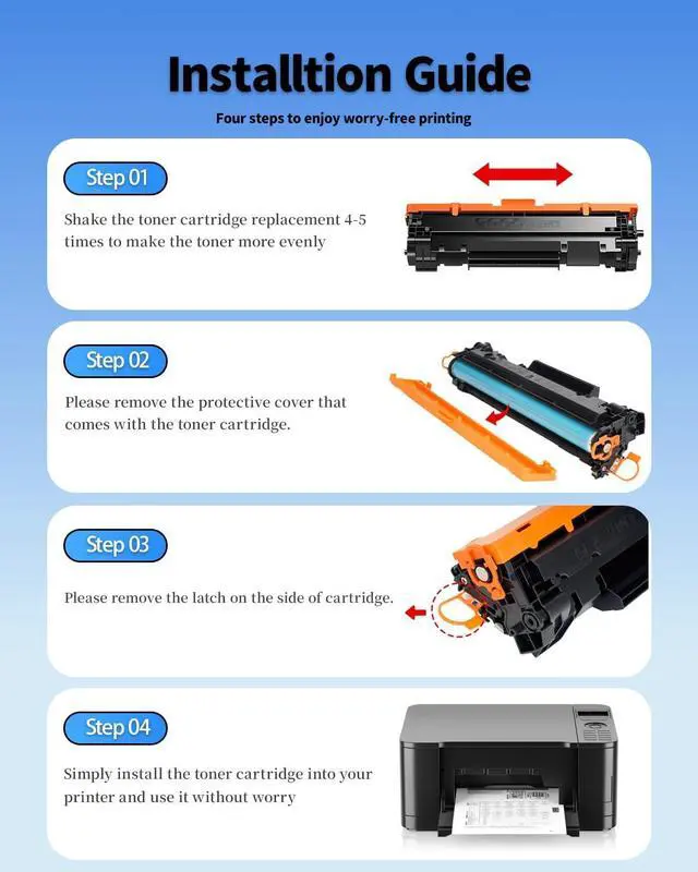 Alt view image 4 of 6 - Ennovor 141A Toner Cartridge 2-Pack HP141A W1410A Black (with Latest Chip)  High-Capacity Replacement Compatible for HP Laserjet M110w / M139w / M140w Series | 2,000-Page Yield | 141 Monochrome Ink
