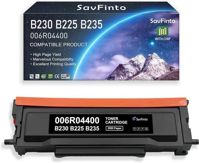Main image of Ennovor B230 B225 B235 Black Toner Cartridge High-Yield (3,000 Pages, with CHIP) Replacement for Xerox 006R04400 006R04399 006R04401 Compatible for Xerox B225 B230 B235 Printer (Black, 1-Pack)