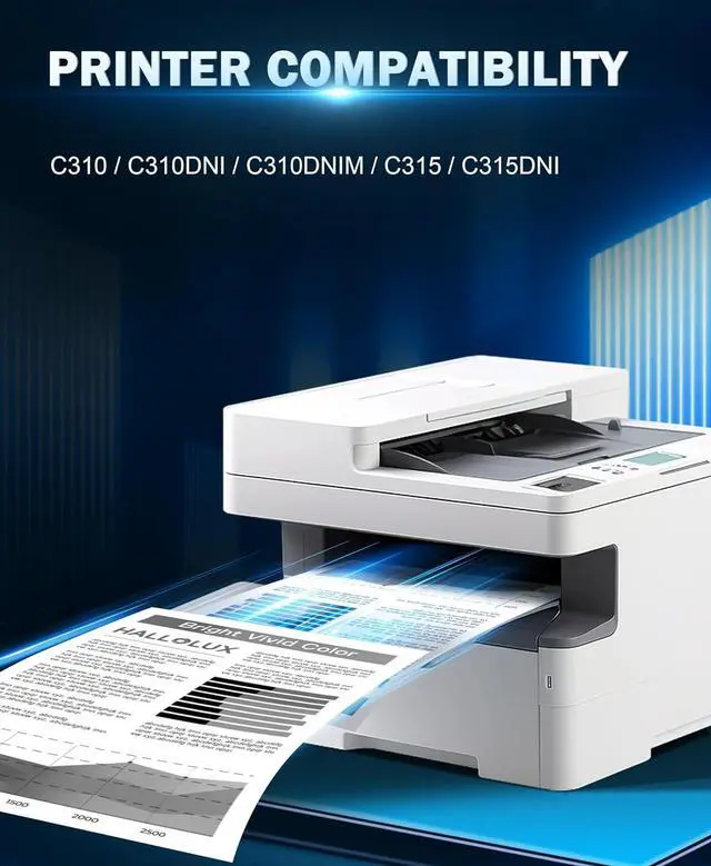Alt view image 2 of 5 - Ennovor C310 C315 Toner Cartridge Replacement for Xerox C310 for Xerox C315 Toner, C310 Toner Cartridge 006R04356 006R04357 006R04358 006R04359 to use with C310DNI C315DNI Printer, 1 Black