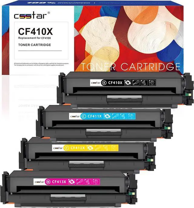 Main image of Ennovor CF410X 410X CF410A 410A Toner Cartridge Compatible Replacement for HP High Yield Works with Pro M477fdw M477fnw M477nw M377dw M452nw M452dn M452dw Printers(Black,Cyan,Magenta,Yellow)