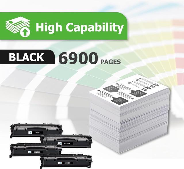 Alt view image 2 of 7 - Ennovor Aztech Compatible Toner Cartridge Replacement for HP 80X CF280X 80A CF280A for HP Pro 400 M401A M401D M401N M401DNE MFP M425DN Printer Ink (Black, 4-Pack)