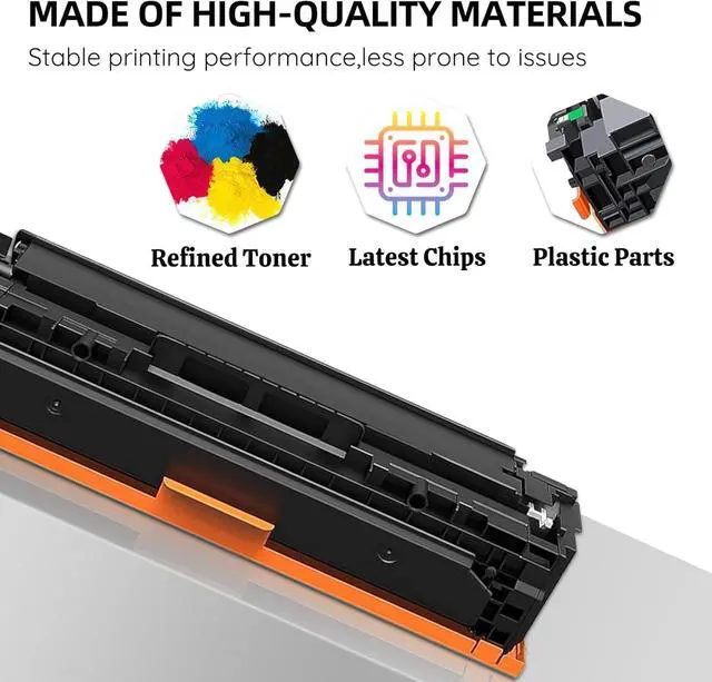Alt view image 5 of 7 - Ennovor 128A Toner Cartridges 4 Pack High-Yield Replacement for HP 128A Toner Cartridges Work for Color CM1415fn MFP CM1415fnw MFP CP1525n CP1525nw Printer (with Chip)