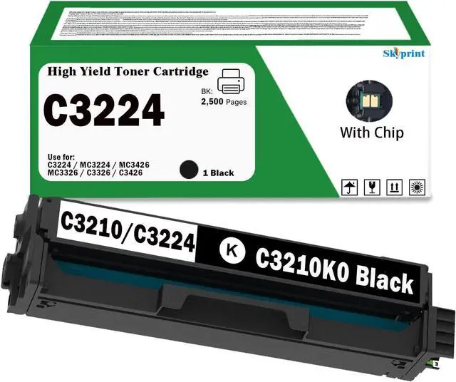 Main image of Ennovor C3224 C3326 Black Toner Cartridge Compatible Lexmark C3210K0 Toner Use for Lexmark C3224 MC3224 MC3326 C3326 MC3426 C3426 Printer Ink