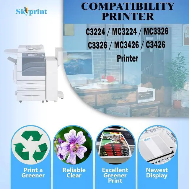 Alt view image 2 of 6 - Ennovor C3224 C3326 Black Toner Cartridge Compatible Lexmark C3210K0 Toner Use for Lexmark C3224 MC3224 MC3326 C3326 MC3426 C3426 Printer Ink