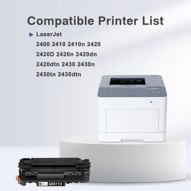 Alt view image 2 of 7 - Ennovor Q6511X Black Toner Cartridge High Yield Replacement for HP 11X Black Toner Cartridge for Laserjet 2400 2410 2410n 2420 2420D 2420n 2420dn 2420dtn 2430 2430n 2430tn 2430dtn Printer Ink