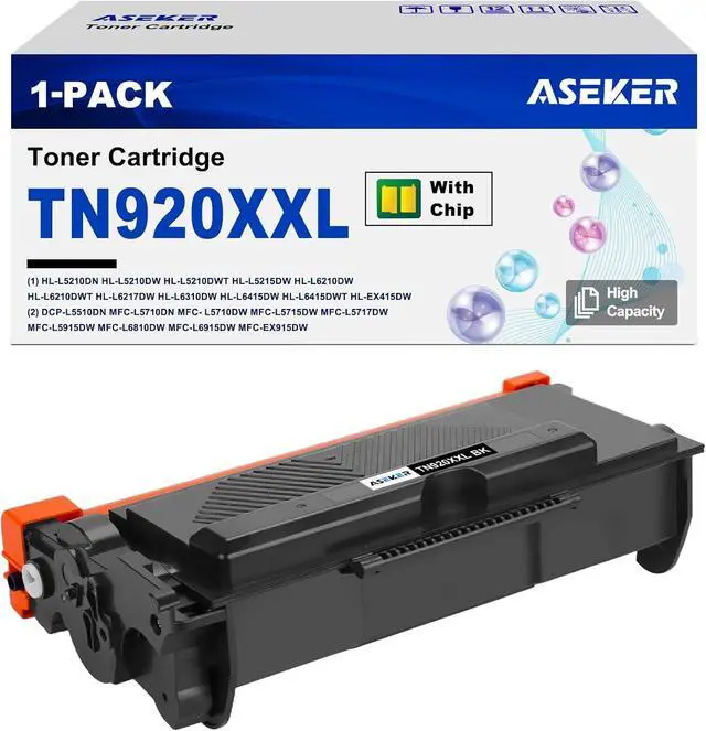 Main image of Ennovor TN920XXL TN-920XXL TN920XL Toner Cartridge Black High Capacity Compatible for Brother HL-L5210DN HL-L5210DW HL-L5210DWT HL-L5215DW HL-L6210DW HL-L6210DWT HL-L6310DW MFC-L6810DW Printer