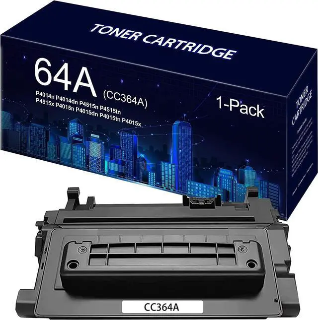 Main image of Ennovor 64A CC364A Black Toner Cartridge Compatible 64A CC364A Toner Replacement for HP P4014n P4014dn P4015n P4015dn P4015tn P4015x P4515n P4515tn P4515x (1 Pack).