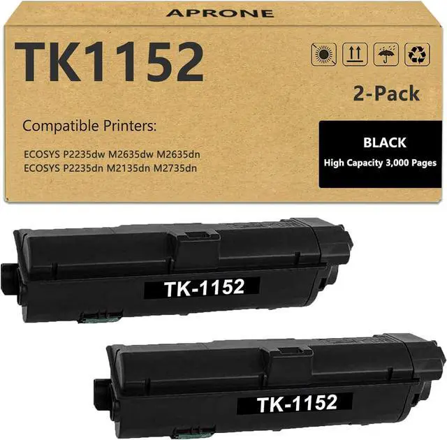 Main image of Ennovor TK1152 TK-1152 Toner Cartridge Compatible for TK-1152 1T02RV0US0 for Kyocera ECOSYS P2235dw M2635dw M2635dn P2235dn M2135dn M2735dn Printer (Black,2-Pack)