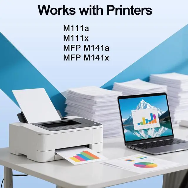 Alt view image 2 of 6 - Ennovor 150A W1500A Toner Cartridge Use for M111a M111x MFP M141a M141x Printers (1 Black)