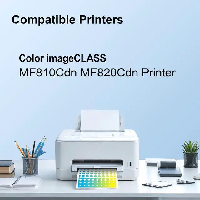 Alt view image 2 of 6 - Ennovor CRG-034 034 Toner Cartridge High Yield Black Cyan Magenta Yellow Compatible Canon 034 Toner use for imagerunner Advance MF810Cdn imageCLASS MF820Cdn Printer