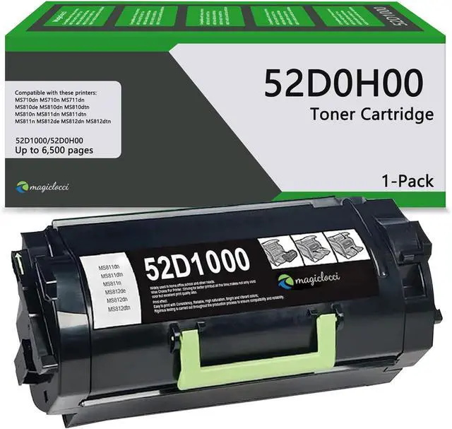 Main image of Ennovor 52D1000 Toner Cartridge High Yield(1-Pack) Compatible Replacement for Lexmark 52D1000 Works with MS710n MS810de MS810dn MS810n MS811dn MS811n MS812dn Printer