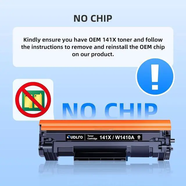 Alt view image 2 of 7 - Ennovor 141X Toner Cartridge - (NO CHIP) Replacement for HP 141A 141X to Compatible with HP M110w MFP M139w M140w Printer (Black, 1 Pack)