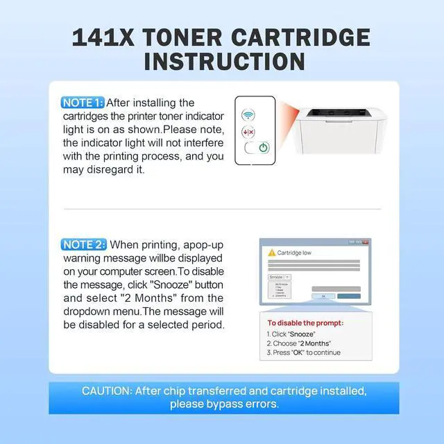 Alt view image 5 of 7 - Ennovor 141X Toner Cartridge - (NO CHIP) Replacement for HP 141A 141X to Compatible with HP M110w MFP M139w M140w Printer (Black, 1 Pack)