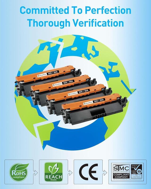 Alt view image 4 of 6 - Ennovor MasaiMara High Capacity 30X 30A CF230A CF230X Compatible Toner Cartridge Replacement for HP Laserjet Pro M203 M203dw M203dn M203d MFP M227 M227fdw M227fdn M227sdn M227d Printer (Black, 4-Pack)