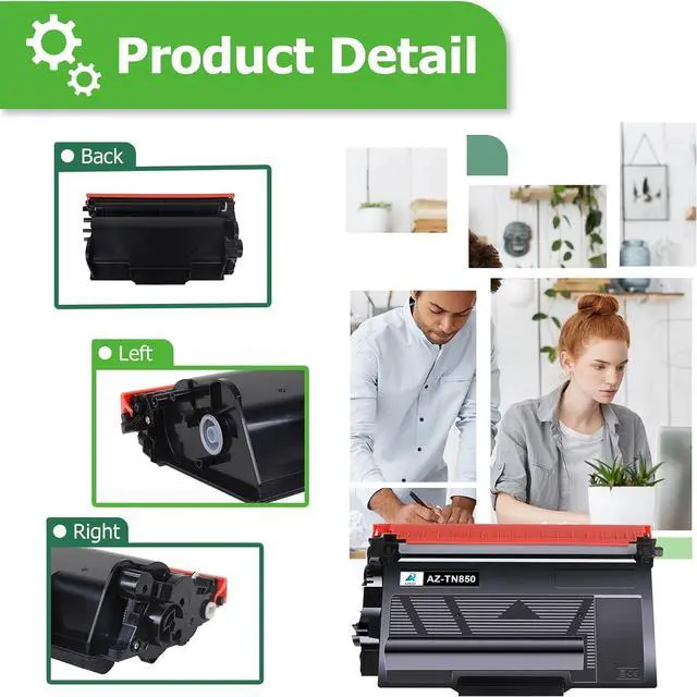 Alt view image 5 of 7 - Ennovor Aztech Compatible Toner Cartridge Replacement for Brother TN820 TN-820, TN850 TN 850 TN-850, Black, 4 Pack