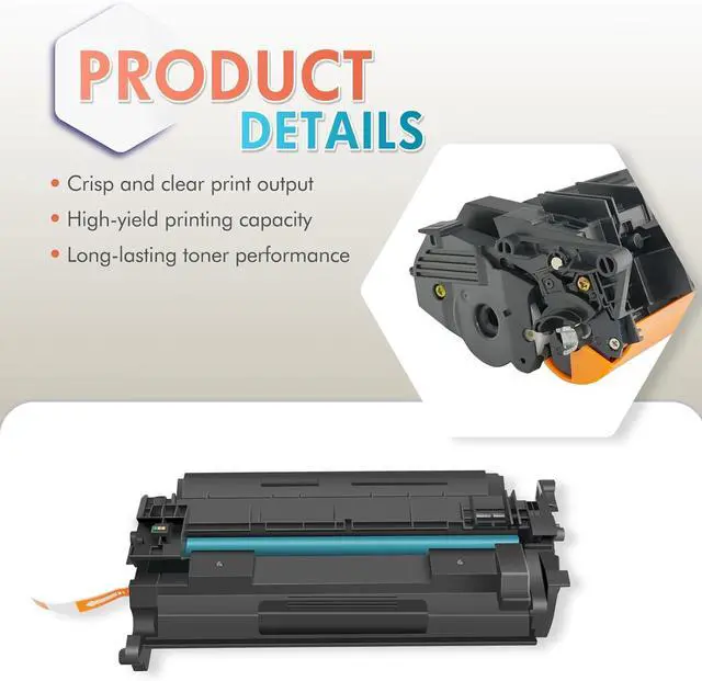 Alt view image 5 of 7 - CF258A 58A Toner Cartridge Black 58X CF258X Compatible Replacement for HP 58A CF258A M428fdw for HP Laserjet MFP M428fdw M428fdn M428dw M404 M428 Pro M404n M404dn M404dw Printer 2 Pack with Chip