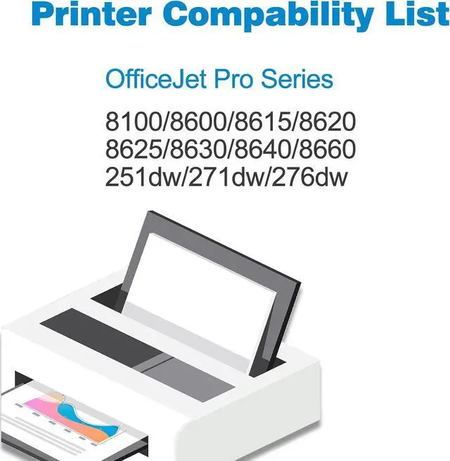 Alt view image 2 of 7 - 950XL 951XL Combo Compatible for HP 950 951 XL Ink Cartridge - High Yield 4-Pack (Black Cyan Magenta Yellow) Replacement for OfficeJet Pro 8600 8610 8615 8620 8625 8630 8640 8660 8100 8110 Printers
