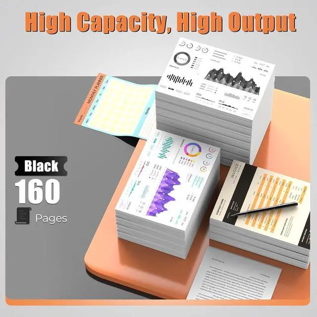 Alt view image 4 of 7 - 68 Ink Cartridges for Envy 6555e 6155e Ink Compatible with HP 68 Black Color Ink Cartridges Combo Pack Compatible with Envy 6552e 6555e 6155e 6152e 6558e 6552 e 6555 e Printer (1 Black, 1 Tri-Color)