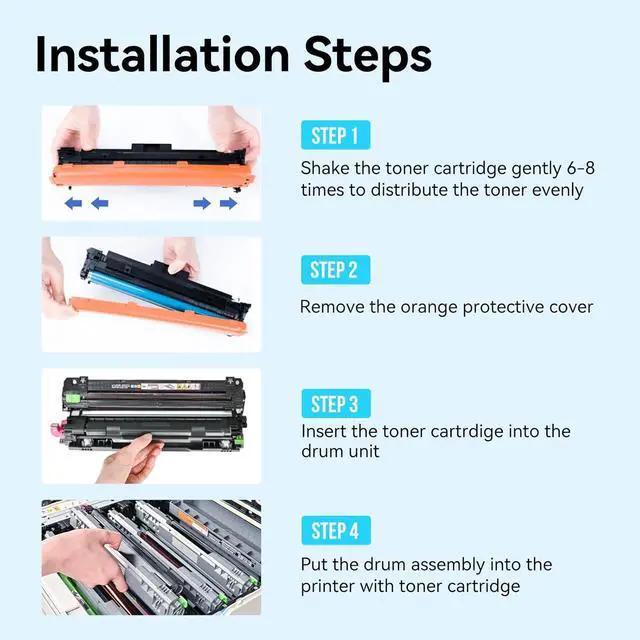 Alt view image 5 of 7 - LEMERO UEXPECT TN-227BK/C/M/Y High Yield Toner Cartridge Compatible Replacement for Brother TN227 TN-227 TN227BK TN223BK TN223 TN-223 for MFC-L3770CDW HL-L3290CDW MFC-L3710CW HL-L3270CDW ( 5 Pack)