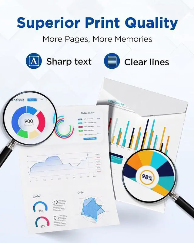 Alt view image 4 of 7 - TN229XL TN229 Toner Cartridge Replacement for Brother TN229 XL TN 229XL TN-229XL Toner Work with Brother HL-L3220CDW MFC-L3720CDW HL-L3280CDW HL-L3300CDW MFC-L3780CDW Printer (TN229XLBK/C/M/Y-4 Pack)