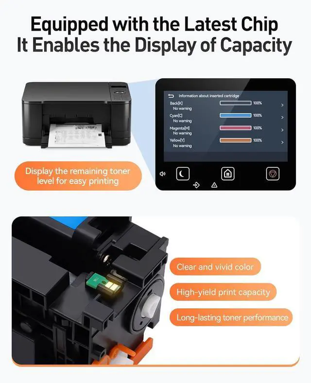 Alt view image 3 of 7 - 141A W1410A Black Toner Cartridge Set 2-Pack High Yield with Chip Replacement for HP 141A W1410A 141X W1410X Toner Cartridges Compatible with HP Laser Jet Pro M110w MFP M139w M140w Series Printer Ink