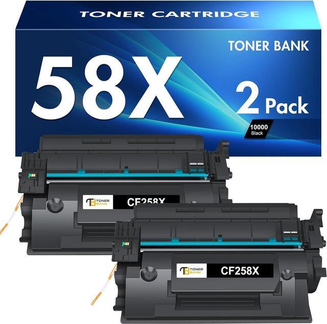 Main image of CF258X 58X Toner Cartridge Black High Yield 58A Compatible Replacement for HP 58X CF258X 58A CF258A Toner Cartridge for HP Laserjet Pro M404n M404dn MFP M428fdw M428fdn M428dw Printer Ink 2 Pack