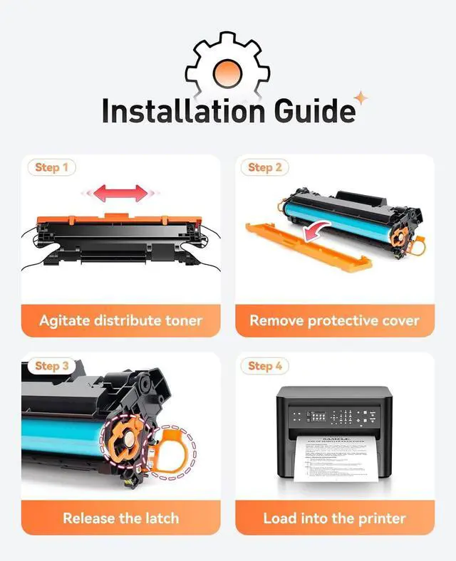 Alt view image 5 of 7 - 141A W1410A Black Toner Cartridge Set 2-Pack High Yield with Chip Replacement for HP 141A W1410A 141X W1410X Toner Cartridges Compatible with HP Laser Jet Pro M110w MFP M139w M140w Series Printer Ink
