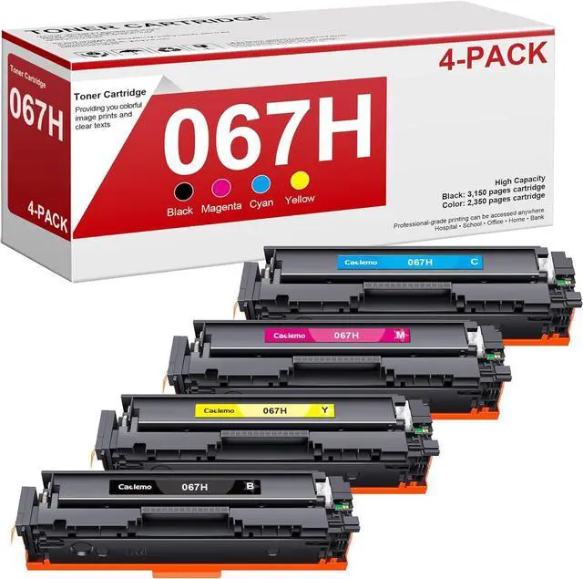 Main image of 067H 067 Toner Cartridge Set MF656cdw High Yield for Canon 067 Toner Cartridge Set Toner 067 067H Compatible with Canon imageCLASS MF656cdw Toner MF654cdw MF653Cdw LBP633Cdw, 4 Pack CRG-067H CRG-067