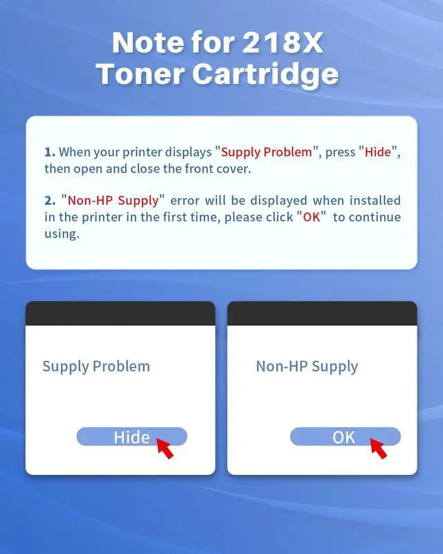 Alt view image 7 of 7 - (Smart Chip Recognition) 218X Toner Cartridges 4 Pack Compatible Replacement for HP 218X 218A W2180X W2180A Toner for HP Color Laserjet Pro 3201dw, MFP 3301cdw/3301fdw/3301sdw | High-Yield 3,200 Pages