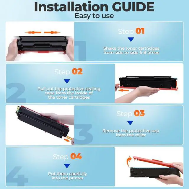Alt view image 6 of 7 - 215A Toner Cartridges M183fw for HP 215A Toner cartridges 4 Pack, M183fw M182 M155 Toner cartridges, HP215A Toner 215 for HP Color Laser Jet Pro MFP M183fw M183fdw M182 M182n M182nw M155 M155a M155dw