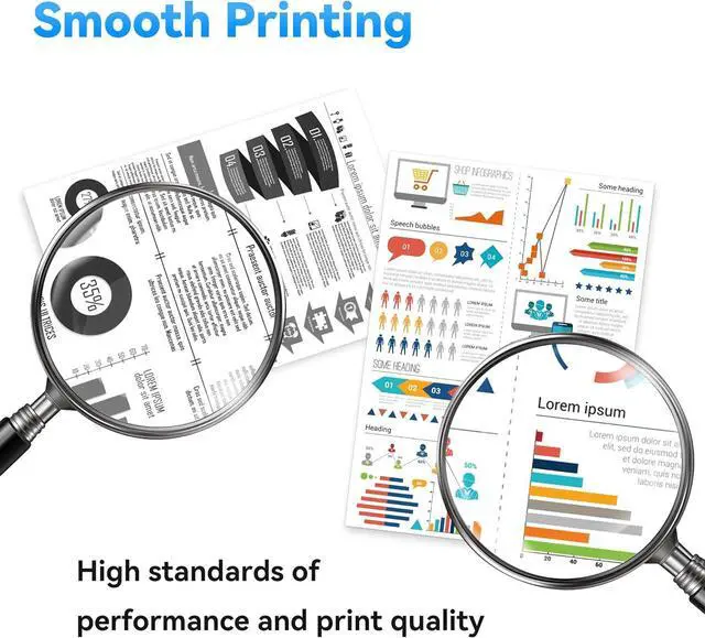 Alt view image 6 of 7 - 206A Toner Cartridge 4 Pack High Yield Replacement for M283fdw M283cdw Toner Compatible for 206A 206X Work for HP Color Laserjet Pro M255dw M255nw MFP M283fdw M283cdw M282nw M283fdn Printer(BK/C/Y/M)