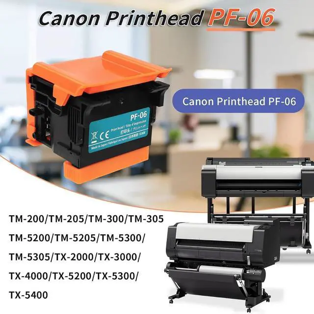 Alt view image 4 of 6 - Printhead PF-06 Compatible with Canon Ta-20/Ta-30/TA-5200/TA-5300/TM-200/TM-205/TM-300/TM-305/TM-5200/TM-5205/TM-5300/TM-5305/TX-2000/TX-3000/TX-4000/TX-5200/TX-5300/TX-5400,Print Head Replacement