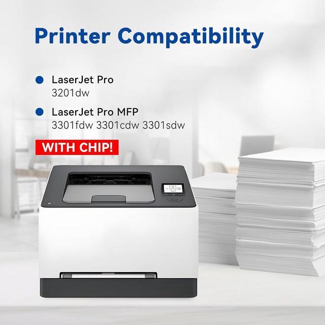 Alt view image 2 of 7 - 218X Toner Cartridges 4 Pack (with Chip) High Yield Replacement for HP 218X 218A W2180X W2180A Works with Color Laserjet Pro MFP 3301FDW 3201DW 3301SDW Printer (4 Pack, Black, Cyan, Yellow, Magenta)
