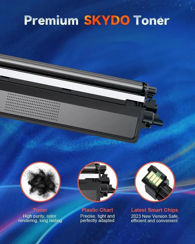 Alt view image 5 of 7 - TN229 Compatible Toner Cartridges Replacement for 229 TN-229 TN229XL TN-229XL 229XL to Use with MFC-L3780CDW HL-L3280CDW HL-L3220CDW MFC-L3720CDW HL-L3295CDW HL-L3300CDW MFC-L8395CDW Printer (4 Packs)