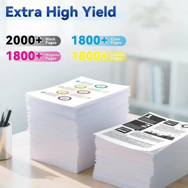 Alt view image 3 of 7 - 210A Toner Cartridges 4 Pack Color Laser Jet Pro MFP 4301fdw Compatible for HP 210A 210X Toner Cartridges 4 Pack High Yield Replacement for Color Pro 4201dw 4201dn MFP 4301fdn 4301fdw 4301dw Printer