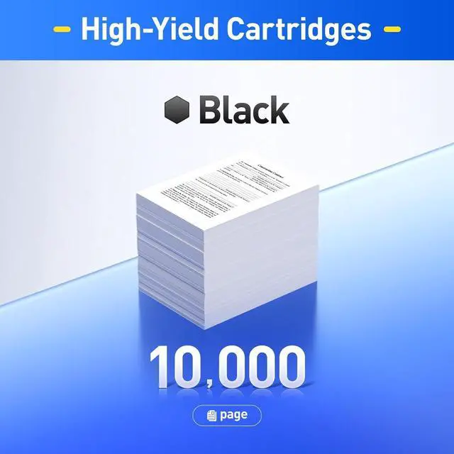 Alt view image 3 of 6 - 58X Black Toner Cartridge 2-Pack with chip High Yield Replacement for HP 58X CF258X Compatible with HP Laserjet Pro MFP M428dw M428fdn M428fdw M404dn M404dw M404n Enterprise M430f M406dn Printer Ink