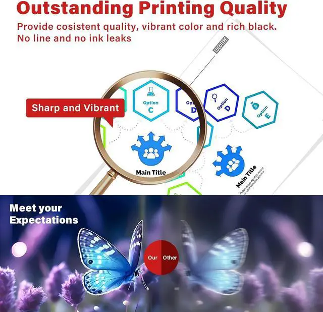 Alt view image 4 of 7 - PG-285 XXL CL-286 XXL Compatible for Canon PG-285XL CL-286XL PG-285 CL-286 Printer Ink, Ultra High Yield 285 286 Ink Cartridges Work with Pixma TR7820, TS7720, TS7722 Inkjet Printers (1 Black 1 Color)