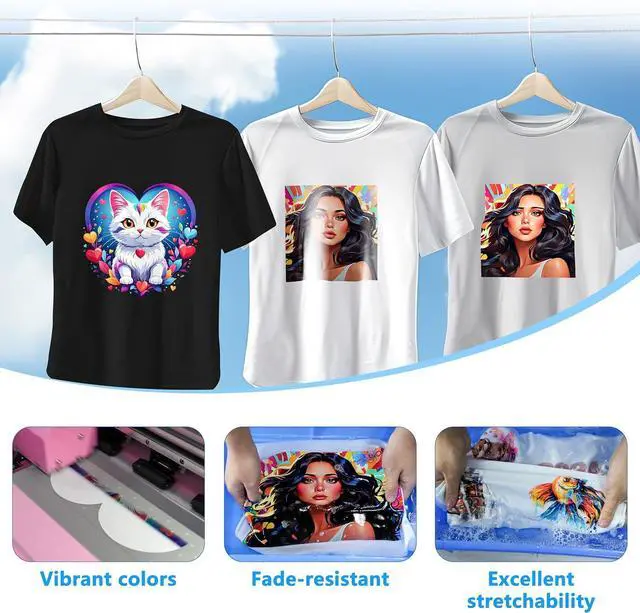Alt view image 4 of 7 - DTF White Ink,Premium DTF Ink Prevent Sedimentation Heat Transfer Film Direct to Film T-Shirt Printing for Epson Printhead L1800 I3200 XP600 High Whiteness & Coverage(2x1000ML White Ink+Ink Shaker)