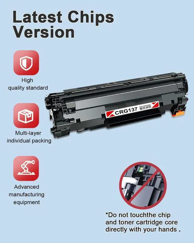 Alt view image 4 of 7 - 137 Black High-Yield Toner Cartridge 2-Pack (9435B001) Replacement for Canon 137 Toner Cartridge for imageCLASS D570 MF232w MF242dw MF212w MF216n MF217w MF244dw MF247dw MF249dw MF227dw Printers